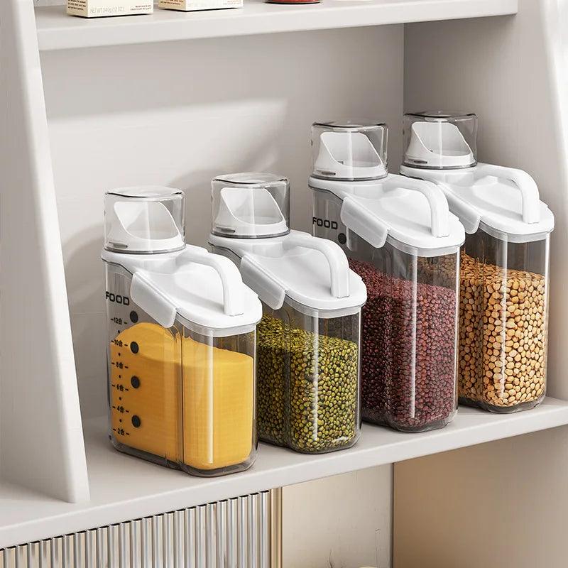 Kit de 6 Recipientes Herméticos con Dispensador Inteligente / ¡Practicidad y Organización para tu Cocina!